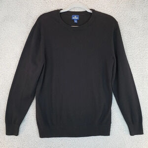 Old Navy Mens Black All Cotton Knit Closet Staple Sweater. Sz M